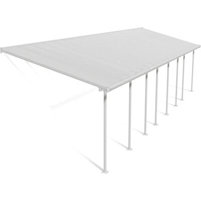 Canopia Feria Aluminium Polycarbonat Terrassendach - 11,55 m x 3 m, Weiß - Terrassendach Canopia Feria Aluminium Polycarbonat Terrassendach - 11,55 m x 3 m, Weiß - Terrassendach