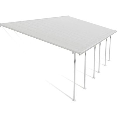 Canopia Hvid Aluminium Polycarbonat Terrasseoverdækning 8,5x4 m Canopia Hvid Aluminium Polycarbonat Terrasseoverdækning 8,5x4 m