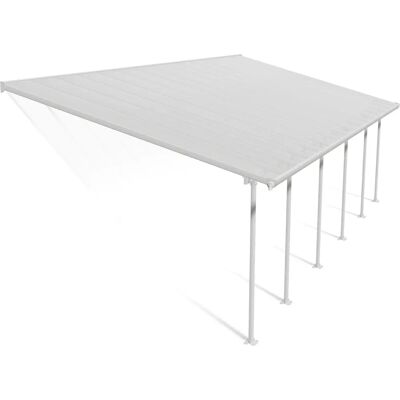 Canopia Feria Alu Terrassenüberdachung Polycarbonat 4X10.31 m Weiß - Terrassendach Canopia Feria Alu Terrassenüberdachung Polycarbonat 4X10.31 m Weiß - Terrassendach