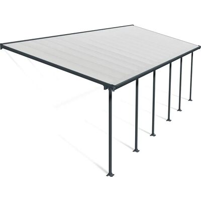 PALRAM CANOPIA Feria Cubierta de aluminio para terraza - Gris 3x9m PALRAM CANOPIA Feria Cubierta de aluminio para terraza - Gris 3x9m