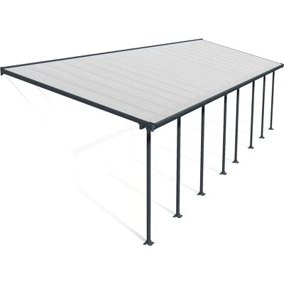 PALRAM - CANOPIA Feria Pérgola - Cubierta de patio de aluminio 3.35 m Gris PALRAM - CANOPIA Feria Pérgola - Cubierta de patio de aluminio 3.35 m Gris