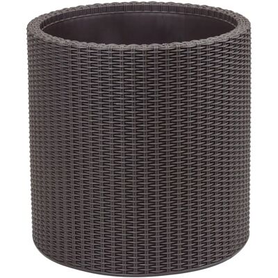 KETER Grote Cilinderpot - Weerbestendige Resin, 39L KETER Grote Cilinderpot - Weerbestendige Resin, 39L