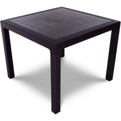 Table de jardin Quartet Marron 95x95x74 cm - Table de jardin - Publicité Table de jardin Quartet Marron 95x95x74 cm - Table de jardin - Publicité