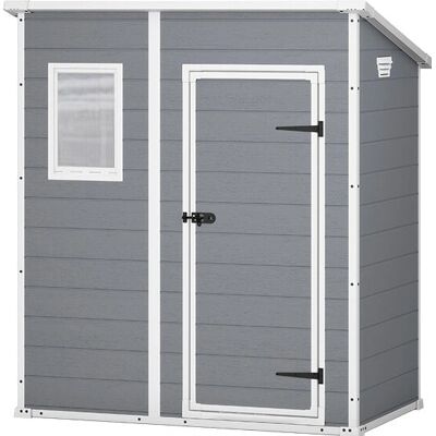 Keter Manor Pent 6x4 Puutarhavarasto - Muovinen varasto Keter Manor Pent 6x4 Puutarhavarasto - Muovinen varasto