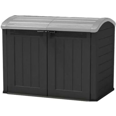 Coffre de stockage extérieur KETER 2000L noir et gris - Publicité Coffre de stockage extérieur KETER 2000L noir et gris - Publicité