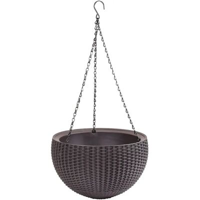 Keter függő virágtartó - Rattan stílusú barna lánc Keter függő virágtartó - Rattan stílusú barna lánc