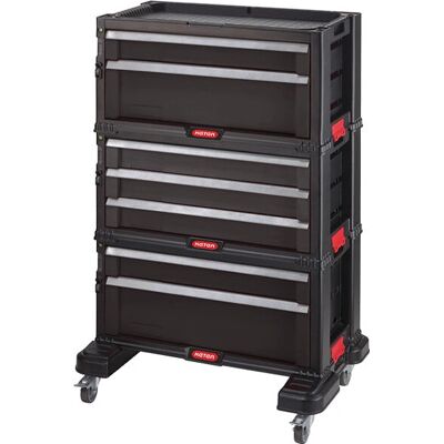 Keter 238557 Gereedschapskoffer - Gereedschapswagen - Zwart Keter 238557 Gereedschapskoffer - Gereedschapswagen - Zwart