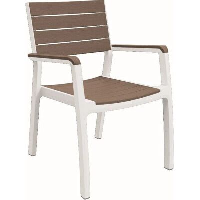 Keter Outdoor Chair - Harmony Resin, Weiß Cappuccino, Ergonomisch & UV Beständig Keter Outdoor Chair - Harmony Resin, Weiß Cappuccino, Ergonomisch & UV Beständig