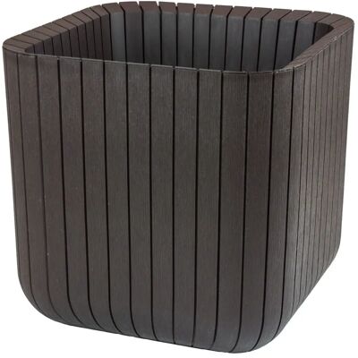 KETER Marron Würfel Blumenkübel - Wetterfest, Doppelwandig, 50,5L KETER Marron Würfel Blumenkübel - Wetterfest, Doppelwandig, 50,5L