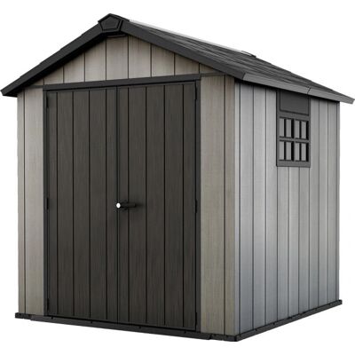 Abri en plastique Keter Oakland 757 - Gris - Rangement de Jardin - Publicité Abri en plastique Keter Oakland 757 - Gris - Rangement de Jardin - Publicité