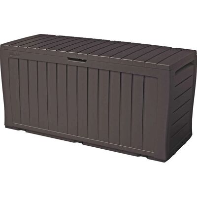 Coffre de rangement Keter Marvel+ 270L - Marron - Publicité Coffre de rangement Keter Marvel+ 270L - Marron - Publicité
