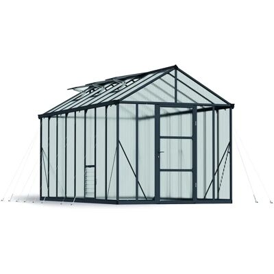 Canopia fra Palram 8x16 Grå drivhus - Polycarbonat, Traditionel, Stor Canopia fra Palram 8x16 Grå drivhus - Polycarbonat, Traditionel, Stor