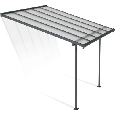 Palram-Canopia Sierra Terrassenüberdachung Grau 3X3.05 - Terrassenüberdachung Palram-Canopia Sierra Terrassenüberdachung Grau 3X3.05 - Terrassenüberdachung