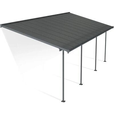 Palram-Canopia Sierra Terrassenüberdachung Grau - 3x7,5 m - Witterungsbeständig Palram-Canopia Sierra Terrassenüberdachung Grau - 3x7,5 m - Witterungsbeständig