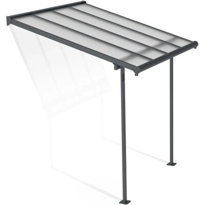 Toit de patio Sierra Palram-Canopia Gris - Panneaux en polycarbonate 6mm, protection UV - Publicité Toit de patio Sierra Palram-Canopia Gris - Panneaux en polycarbonate 6mm, protection UV - Publicité