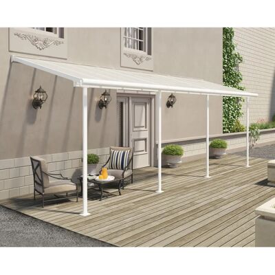 Palram-Canopia Sierra Weiße Klare Terrassendach - Terrassenüberdachung Palram-Canopia Sierra Weiße Klare Terrassendach - Terrassenüberdachung