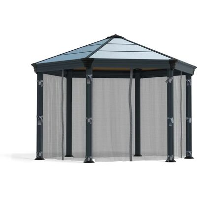 Set de redes mosquiteras Palram Canopia para cenador Roma y Mónaco Set de redes mosquiteras Palram Canopia para cenador Roma y Mónaco