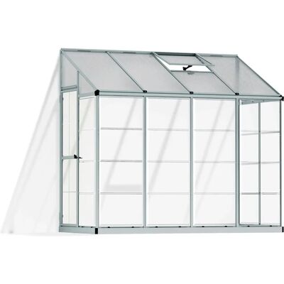 Serre en aluminium Palram Canopia Silver 8x4 - Résistance aux chocs - Publicité Serre en aluminium Palram Canopia Silver 8x4 - Résistance aux chocs - Publicité