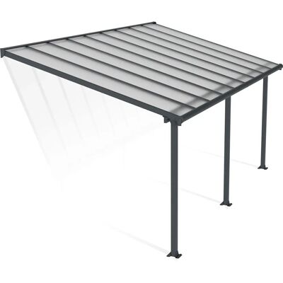Canopia by Palram Olympia Grey Patio Cover 3x5.46m - Weatherproof Shelter Canopia by Palram Olympia Grey Patio Cover 3x5.46m - Weatherproof Shelter
