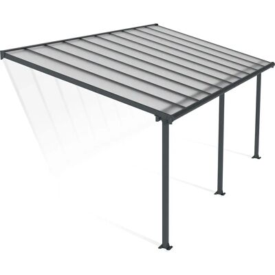 Palram-Canopia Olympia Grey Patio Cover - Durable, UV Protected, 3x6.1m Palram-Canopia Olympia Grey Patio Cover - Durable, UV Protected, 3x6.1m