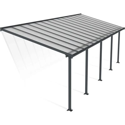 Palram Canopia Olympia Grey Patio Cover - Weather-Resistant, UV Protected, 3m x 8.51m Palram Canopia Olympia Grey Patio Cover - Weather-Resistant, UV Protected, 3m x 8.51m