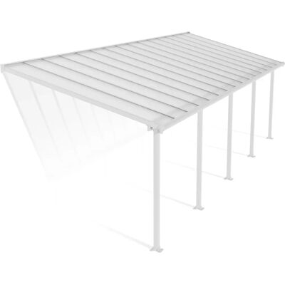 Palram CANOPIA Olympia 3x9.15 Copertura da patio - Bianco - Design resistente alle intemperie Palram CANOPIA Olympia 3x9.15 Copertura da patio - Bianco - Design resistente alle intemperie