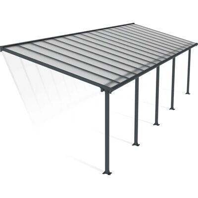 Copertura patio Olympia grigia 3m - Protezione resistente alle intemperie Copertura patio Olympia grigia 3m - Protezione resistente alle intemperie