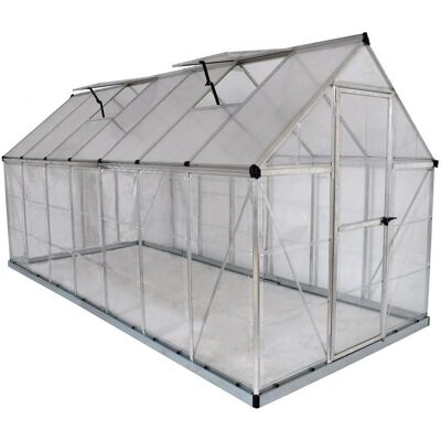 Palram Hybrid 6X14 - Silber - Aluminium - Gewächshaus Palram Hybrid 6X14 - Silber - Aluminium - Gewächshaus