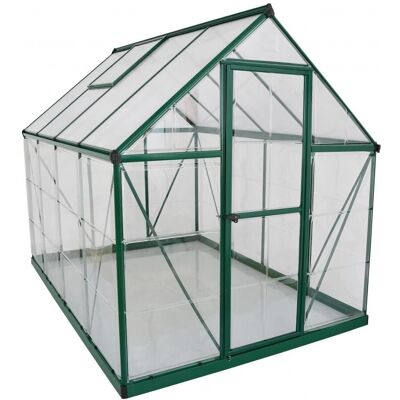 Palram Hybrid 6X8 - Grün - 6x8 - Polycarbonat - Gewächshaus Palram Hybrid 6X8 - Grün - 6x8 - Polycarbonat - Gewächshaus