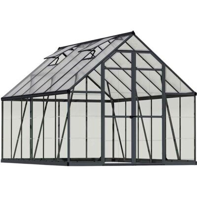 Canopia Balance Drivhus - Grå, 367x244 cm, UV-beskyttede Paneler Canopia Balance Drivhus - Grå, 367x244 cm, UV-beskyttede Paneler