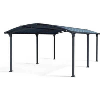 Palram Canopia Arcadia 6400 Grå Metall Carport - Værbestandig, UV-beskyttet, 10-års garanti Palram Canopia Arcadia 6400 Grå Metall Carport - Værbestandig, UV-beskyttet, 10-års garanti