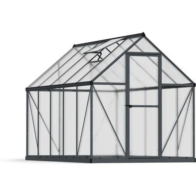 Palram-Canopia Mythos Grey Greenhouse - 6' x 10' - Greenhouse Palram-Canopia Mythos Grey Greenhouse - 6' x 10' - Greenhouse