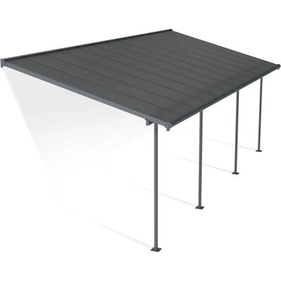 Palram Canopia Capri Pérgola - Aluminio Gris, 739x295cm - Cubierta de patio Palram Canopia Capri Pérgola - Aluminio Gris, 739x295cm - Cubierta de patio