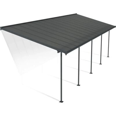Palram Canopia Pérgola de Aluminio Gris con Policarbonato 924x295cm Palram Canopia Pérgola de Aluminio Gris con Policarbonato 924x295cm