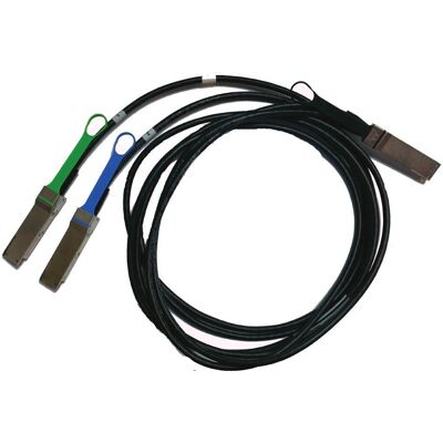 Câble Fibre Optique InfiniBand Mellanox MCP7H50-H002R26 - 2 m - Noir - Publicité Câble Fibre Optique InfiniBand Mellanox MCP7H50-H002R26 - 2 m - Noir - Publicité