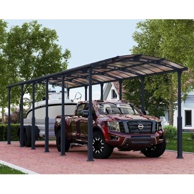 Carport Arcadia Alpine 12700 di Palram-Canopia - Grigio, Regolabile, UV Protetto Carport Arcadia Alpine 12700 di Palram-Canopia - Grigio, Regolabile, UV Protetto