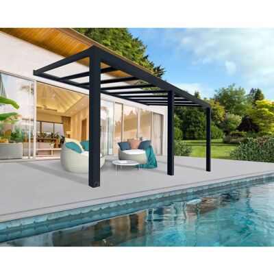 Palram Canopia Stockholm Cubierta de Patio Gris Transparente - Patio Cover Palram Canopia Stockholm Cubierta de Patio Gris Transparente - Patio Cover