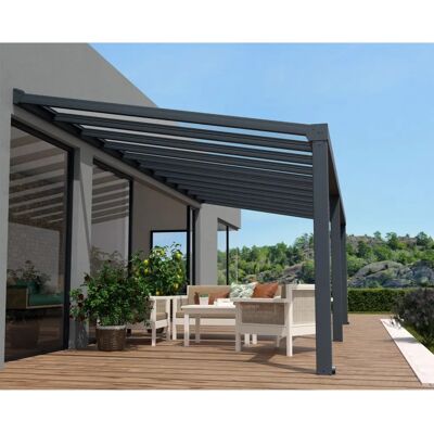 Palram - Canopia Stockholm Pergola - Aluminium, Transparent, 3.4x8 m Palram - Canopia Stockholm Pergola - Aluminium, Transparent, 3.4x8 m