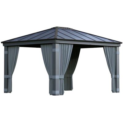 Conjunto de cortinas para gazebo Palram Canopia para Dallas 4300 Conjunto de cortinas para gazebo Palram Canopia para Dallas 4300