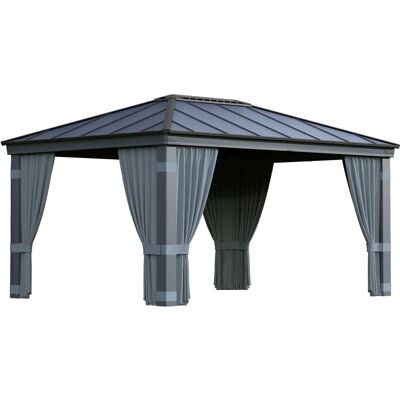 Palram Canopia Dallas Garten Pavillon Vorhangset - UV-beständig, Einfach zu installieren Palram Canopia Dallas Garten Pavillon Vorhangset - UV-beständig, Einfach zu installieren
