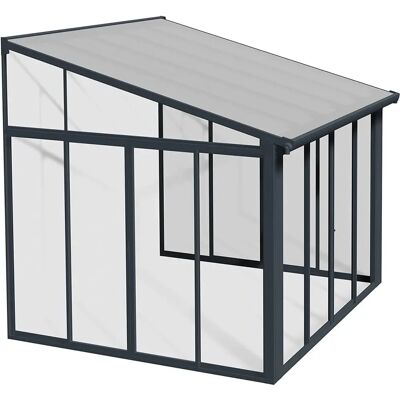Palram Canopia SanRemo Véranda Grise - 10x10 pi - Résistant aux intempéries, Design moderne - Publicité Palram Canopia SanRemo Véranda Grise - 10x10 pi - Résistant aux intempéries, Design moderne - Publicité