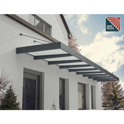 Palram Canopia Sophia XL 9000 Toldo para puerta gris - Proteccion para entrada Palram Canopia Sophia XL 9000 Toldo para puerta gris - Proteccion para entrada