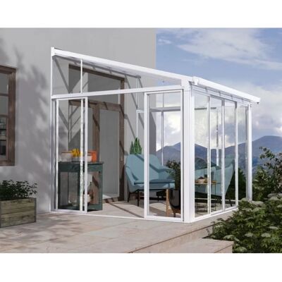 Palram Canopia SanRemo Weiße Wintergarten - 3x3m Veranda Sonnezimmer Palram Canopia SanRemo Weiße Wintergarten - 3x3m Veranda Sonnezimmer