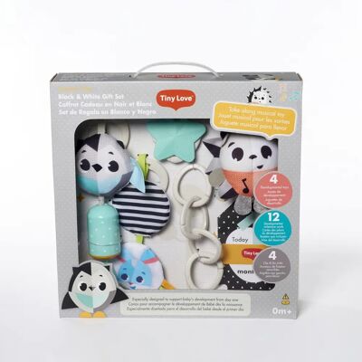 Coffret Cadeau Bébé Noir & Blanc de Tiny Love - Jouets de Développement Coffret Cadeau Bébé Noir & Blanc de Tiny Love - Jouets de Développement