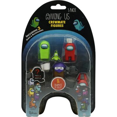 Set de 5 Figurines Crewmate Among Us AU2040-H - Figurines - Publicité Set de 5 Figurines Crewmate Among Us AU2040-H - Figurines - Publicité