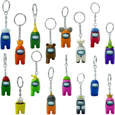 P.M.I. Among Us Porte-clés - Designs Variés - Figurine de 4 cm - Publicité P.M.I. Among Us Porte-clés - Designs Variés - Figurine de 4 cm - Publicité