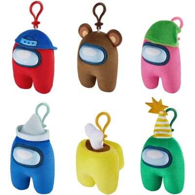 Personnages en peluche à clip de PMI Ltd Among Us - 13cm - 6 Designs - Publicité Personnages en peluche à clip de PMI Ltd Among Us - 13cm - 6 Designs - Publicité