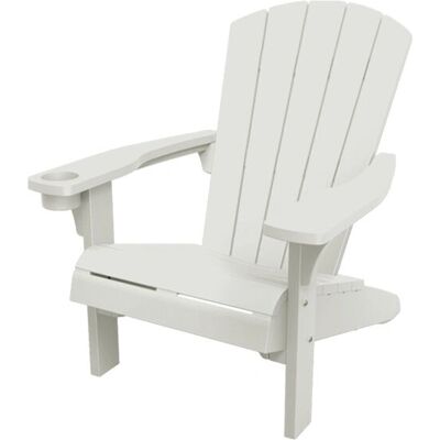 Keter Alpine Adirondack Weiß Gartenstuhl - Wetterbeständig, Verstellbar, 110kg Keter Alpine Adirondack Weiß Gartenstuhl - Wetterbeständig, Verstellbar, 110kg