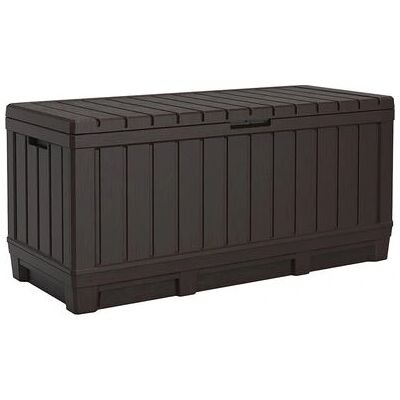 Coffre de jardin Keter Kentwood - 350L, Marron - Publicité Coffre de jardin Keter Kentwood - 350L, Marron - Publicité