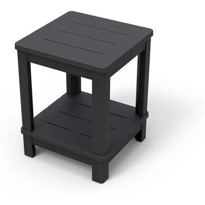 Table de jardin Keter Deluxe - Double étagère, résistante UV - Publicité Table de jardin Keter Deluxe - Double étagère, résistante UV - Publicité